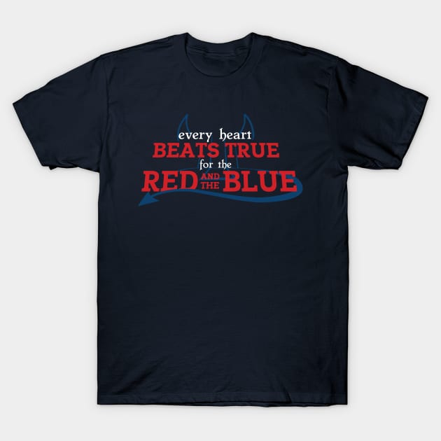 Every Heart Beats True for the Red and The Blue T-Shirt by BobbyShaftoe